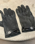 CHROME HEARTS LEATHER GLOVES ‘BLACK’