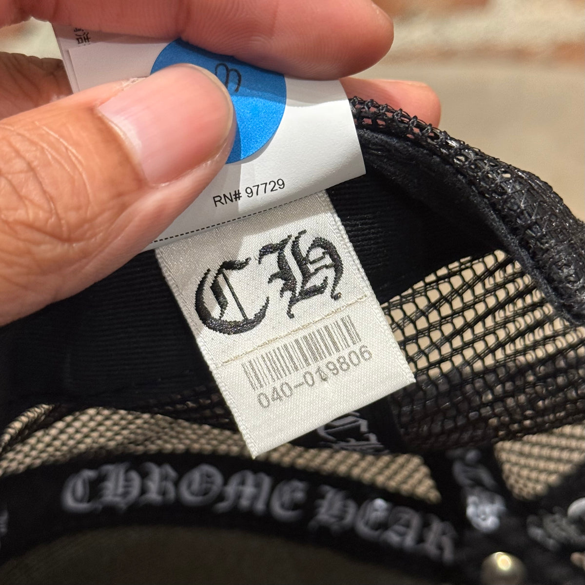 CHROME HEARTS ST. BARTHS TRUCKER HAT ‘BLACK’