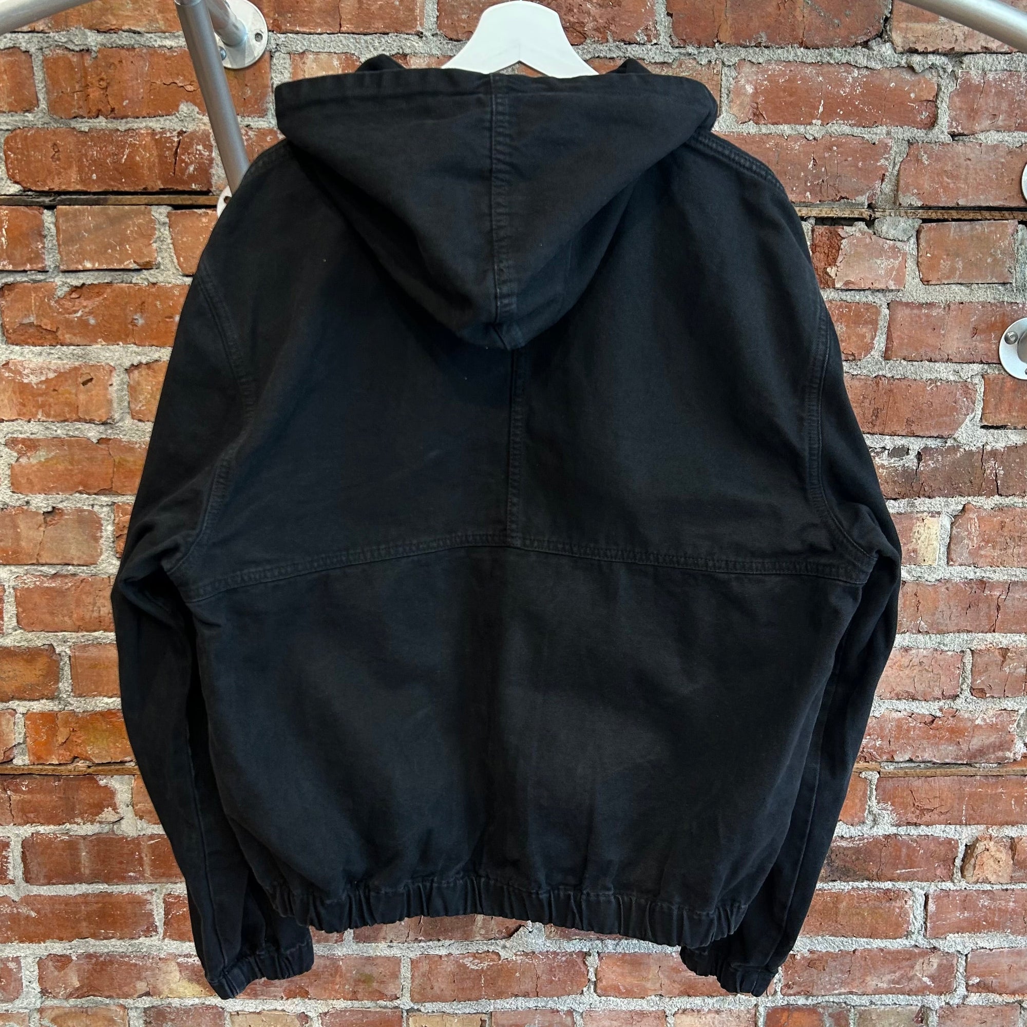 STUSSY WORKGEAR HOODED WORK JACKET ‘BLACK’
