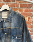 VISVIM WASHED DMG 101 DENIM JACKET ‘BLUE’