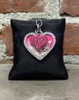 BALENCIAGA HEART PHOTO LOCKET KITTEN NECKLACE ‘SILVER/PINK’
