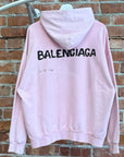 BALENCIAGA SS23 STENCIL LOGO HOODIE ‘PINK’