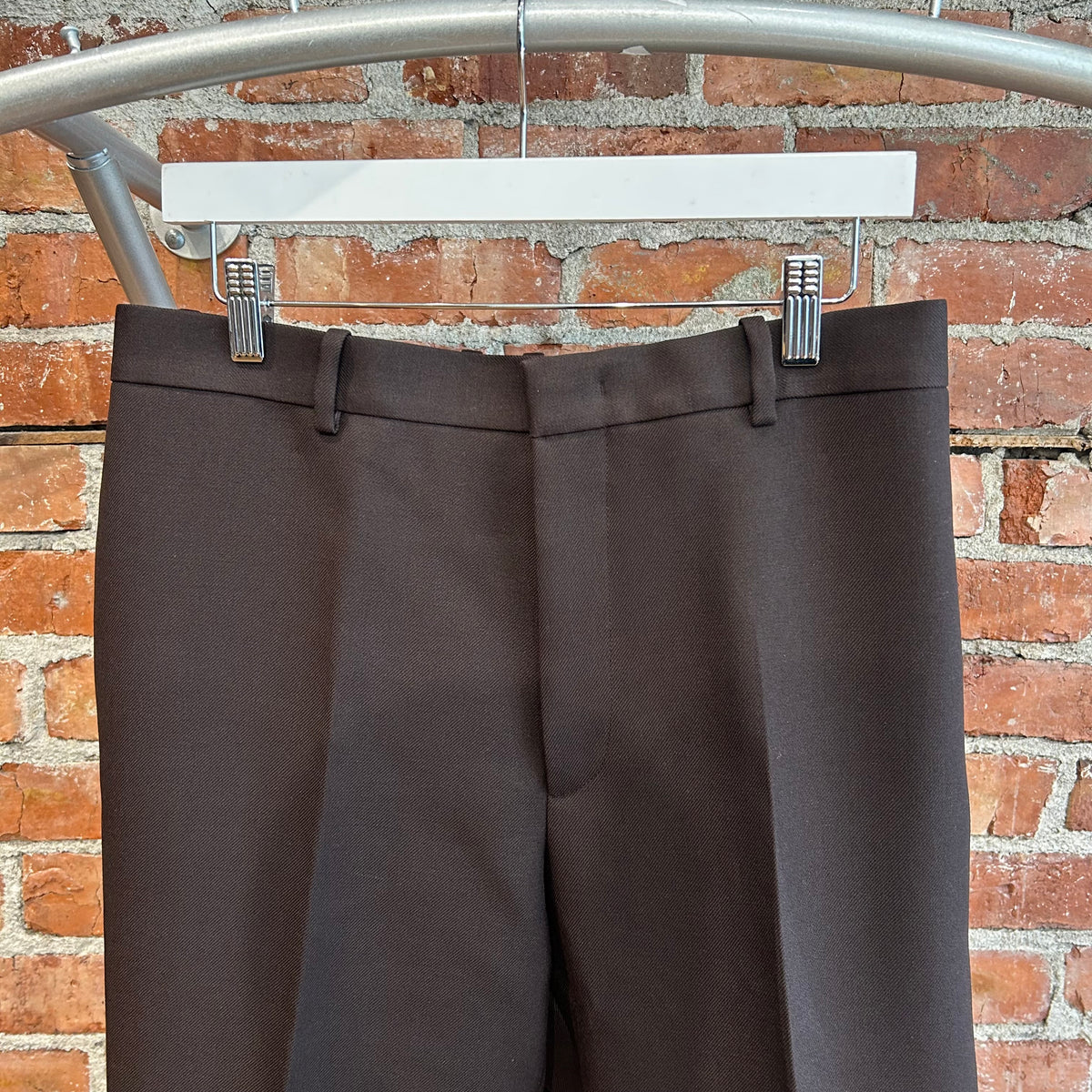 JIL SANDER SHARP WOOL SERGE JACKET &amp; PANTS ‘BROWN’
