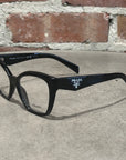 PRADA BUTTERFLY FRAME GLASSES ‘BLACK’