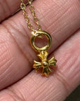 CHROME HEARTS PLUS CROSS 22K CHARM NECKLACE ‘GOLD’