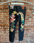 EVISU PHEONIX EMBROIDERED DENIM ‘MULTI’