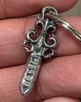 DEAL DESIGN KG CLIP DAGGER KEYCHAIN ‘SILVER’
