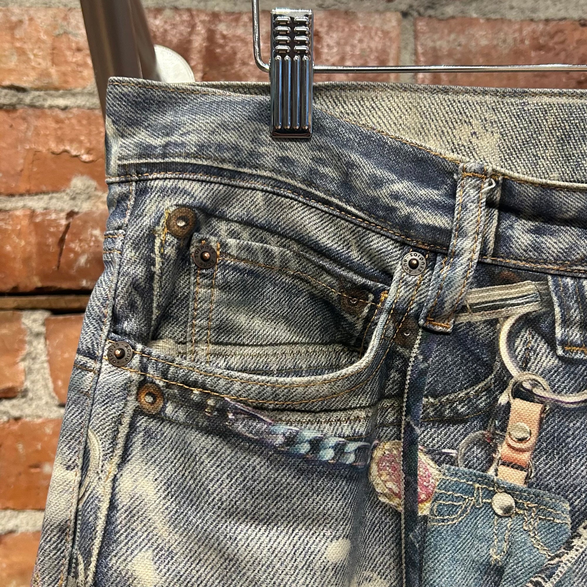 ACNE STUDIOS 1981 TROMPE LOOSE FIT CHAIN DENIM ‘BLUE’