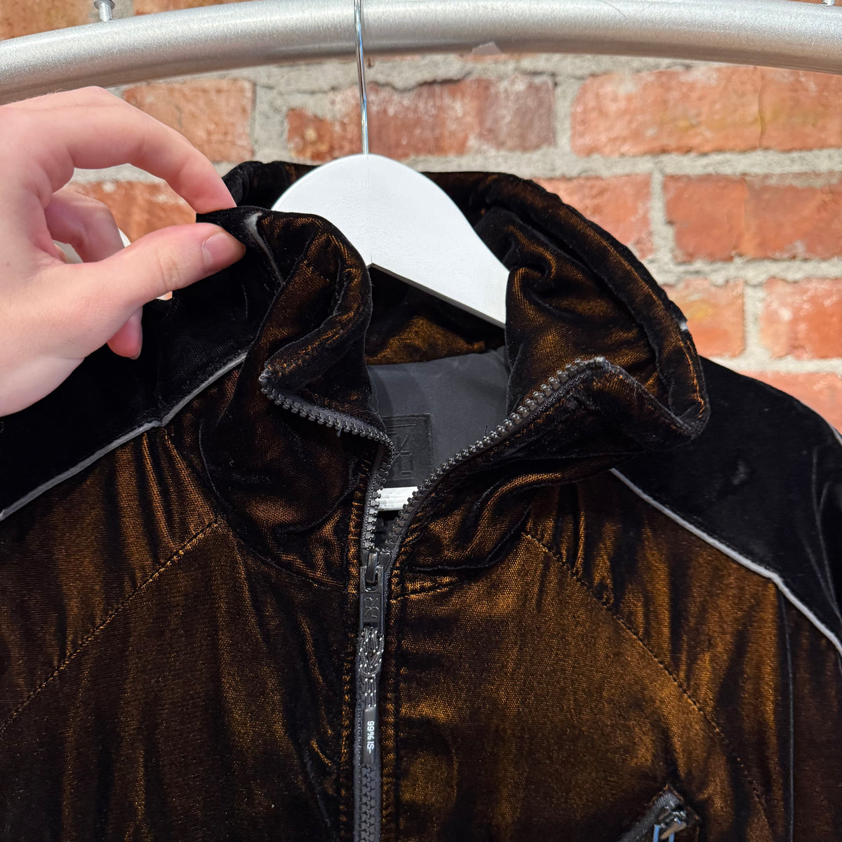 99%IS VELOUR TRACK JACKET ‘BROWN’