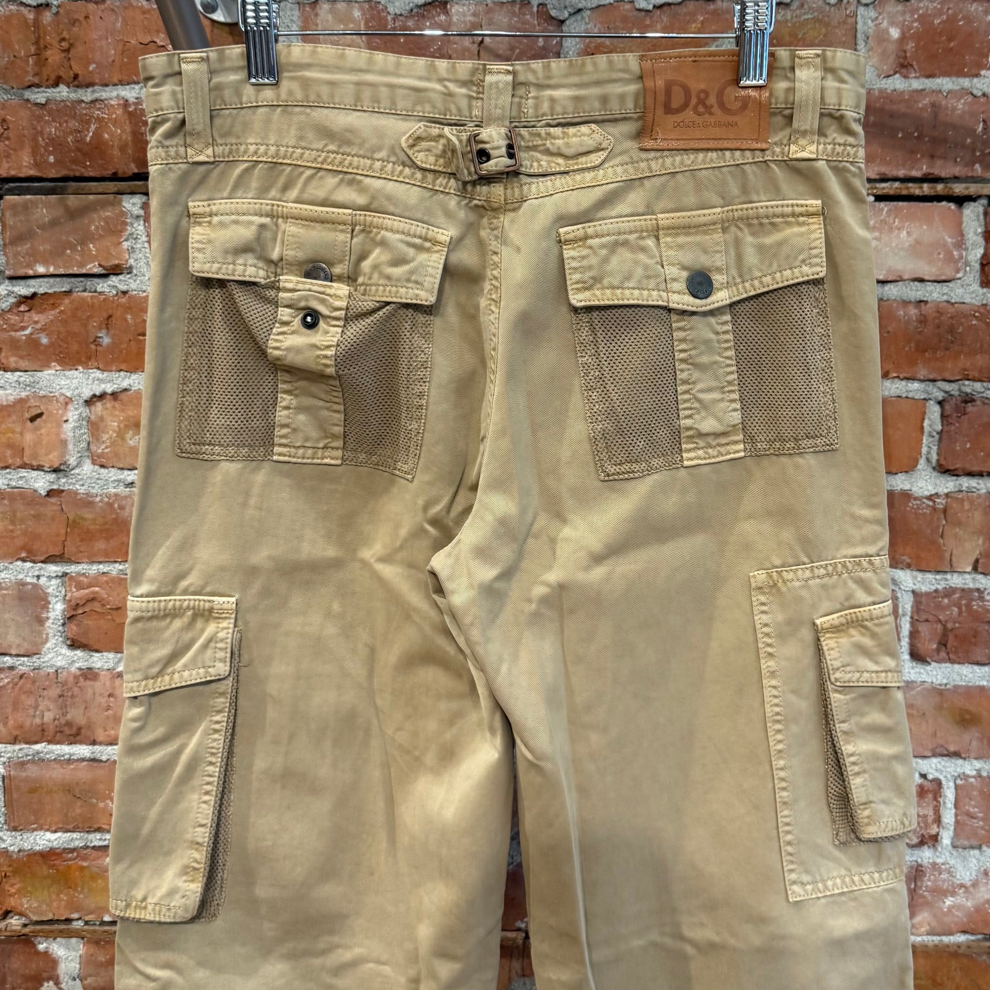 DOLCE &amp; GABANNA SS03 MILITAR CARGO PANTS ‘KHAKI’