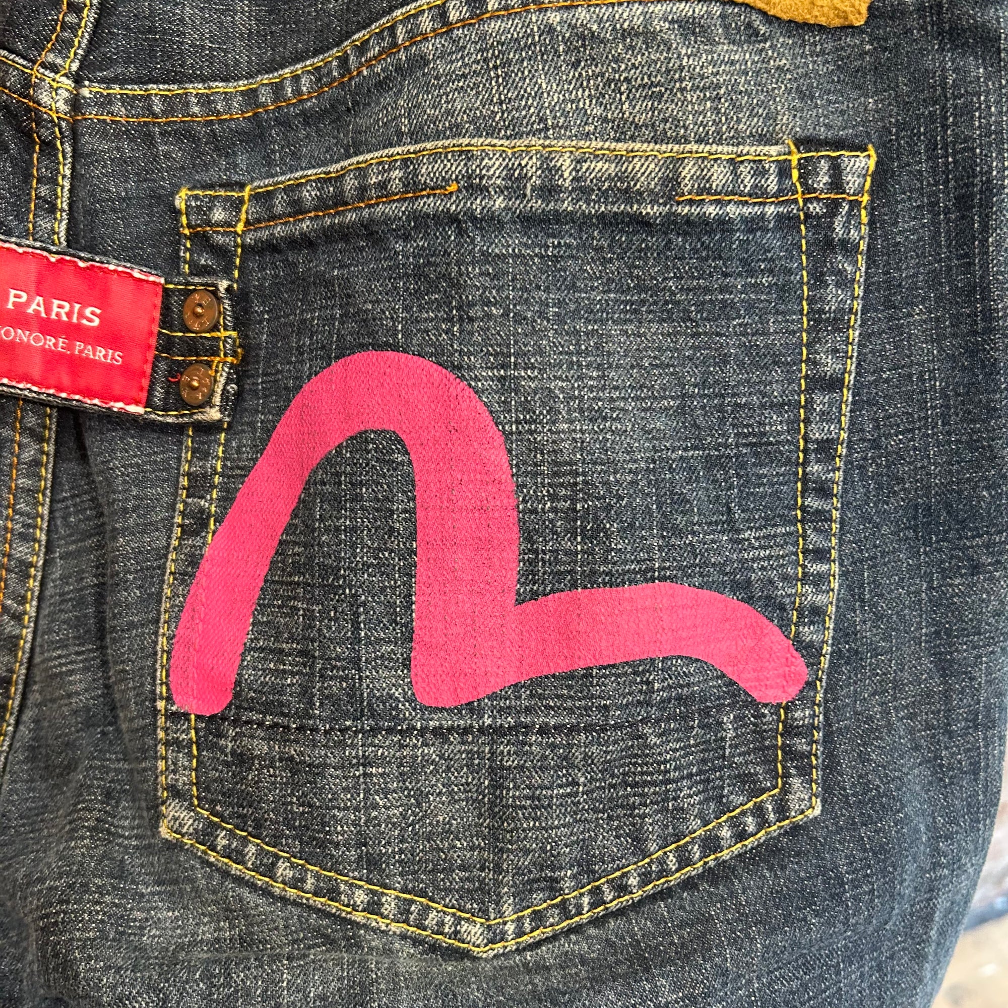 EVISU SAKURA MONOGRAM PARIS DENIM 'INDIGO'