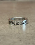 CHROME HEARTS 6MM FUCK YOU SPACER RING ‘SILVER’