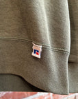 RUSSELL ATHETLIC 90S VINTAGE FADER CREWNECK ‘FADED OLIVE’