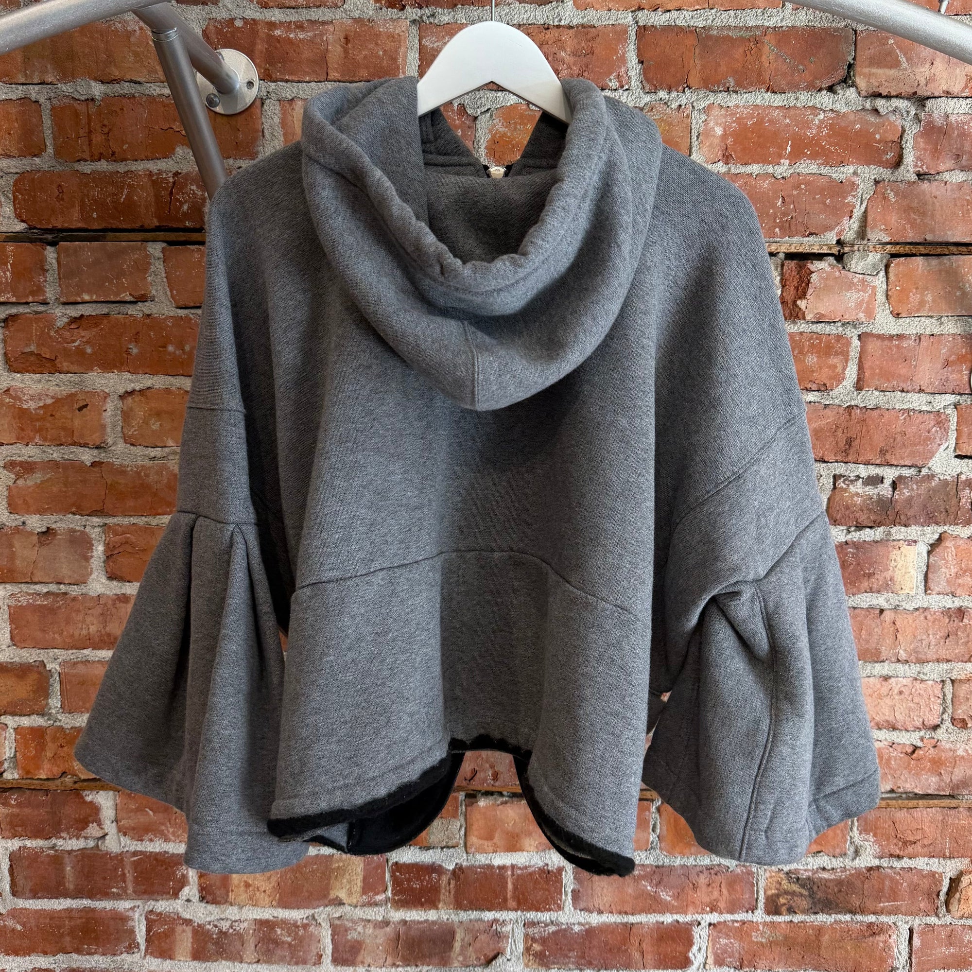 JUNYA WATANABE AD2023 CAPE ZIPPED HOODIE ‘DARK GRAY’