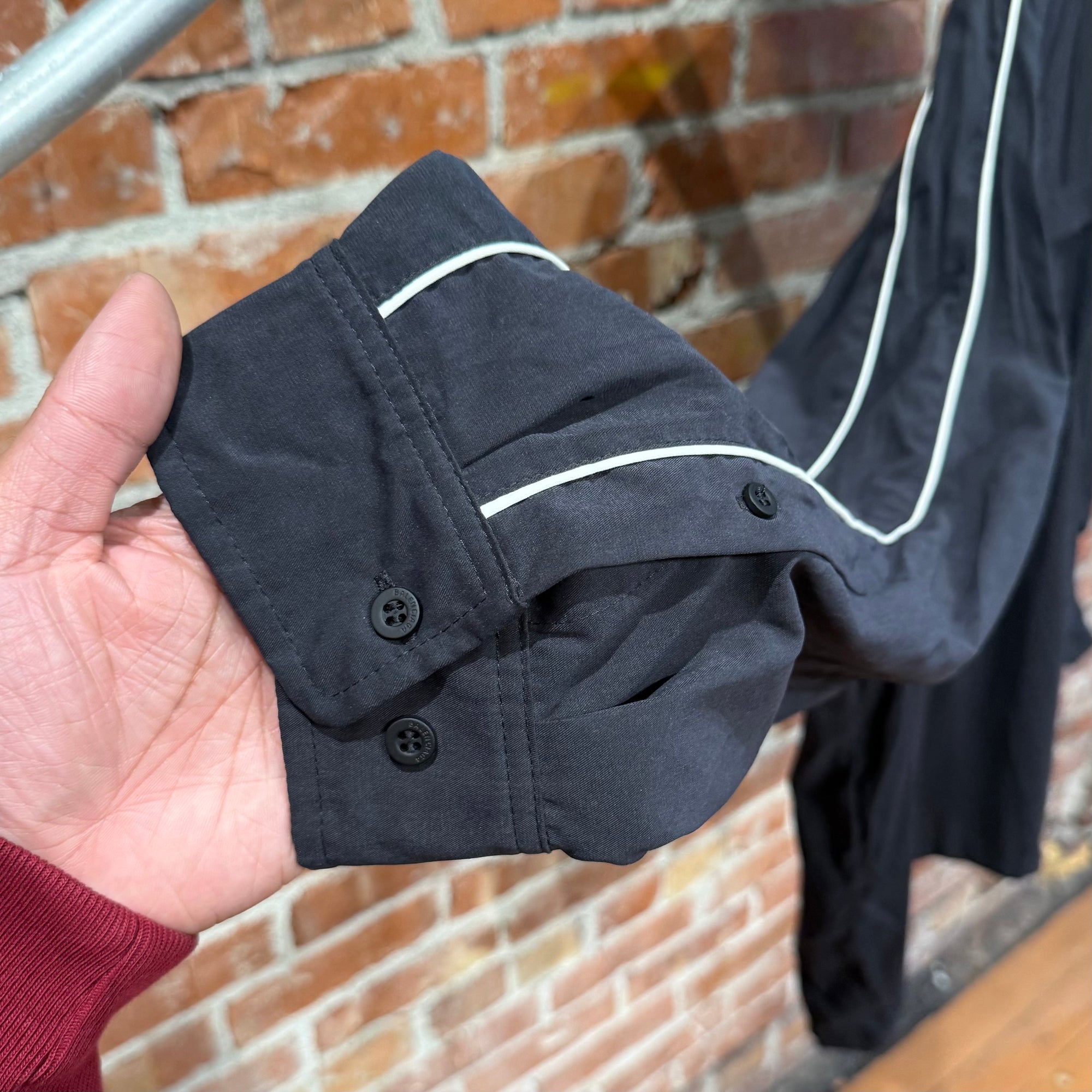 BALENCIAGA SS25 3B SPORTS ICON LOGO TRACK JACKET ‘BLACK’
