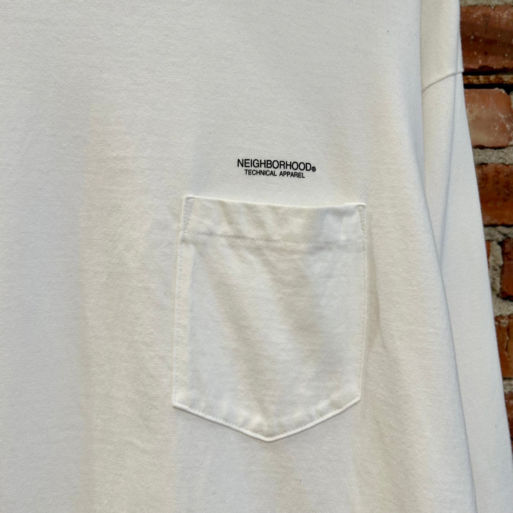 NEIGHBORHOOD TECHNICAL APPAREL POCKET LONG SLEEVE ‘WHITE’