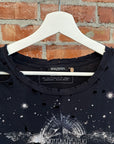 BALMAIN SS18 GALAXY DISTRESSED T-SHIRT ‘BLACK’