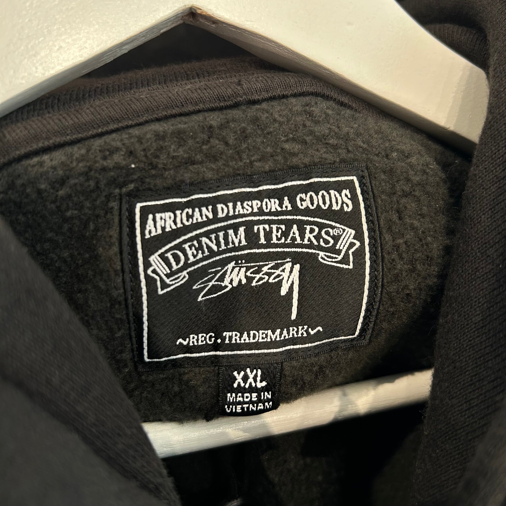 STUSSY X DENIM TEARS 8-BALL HOODIE ‘BLACK’