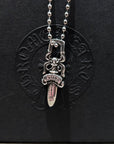 CHROME HEARTS MODERN ZIPPER DAGGER NECKLACE ‘SILVER’