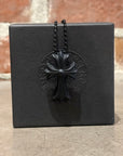 CHROME HEARTS SILICHROME CROSS NECKLACE ‘BLACK’