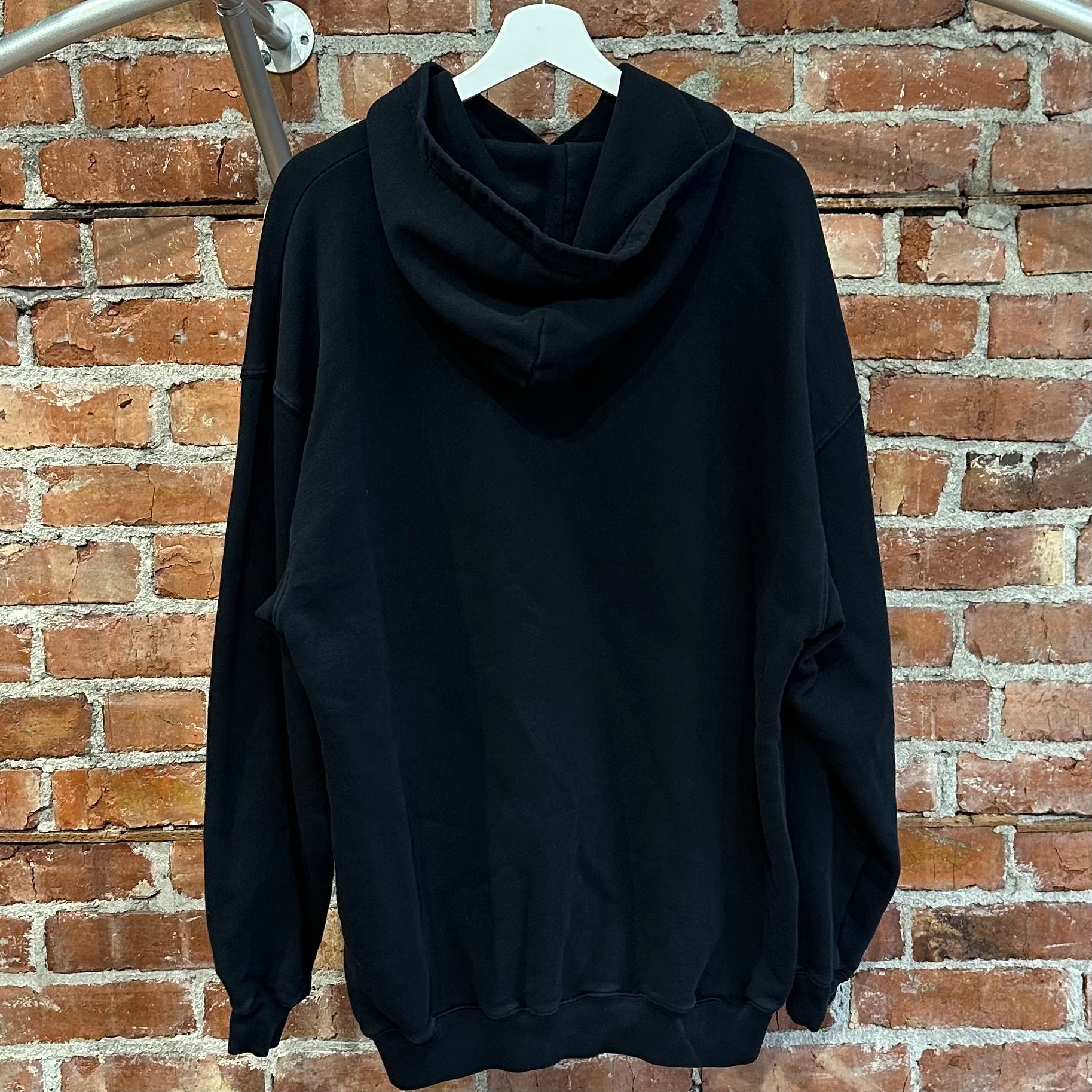 BALENCIAGA SS19 BB LOGO OVERSIZED HOODIE ‘BLACK’