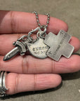 CHROME HEARTS 3 TRINKET NECKLACE ‘SILVER’