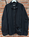 TAKAHIROMIYASHITA THE SOLOIST SS24 DISTRESSED DOG EAR HARRINGTON JACKET ‘BLACK’
