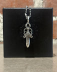 CHROME HEARTS DOUBLE DAGGER NECKLACE ‘SILVER’