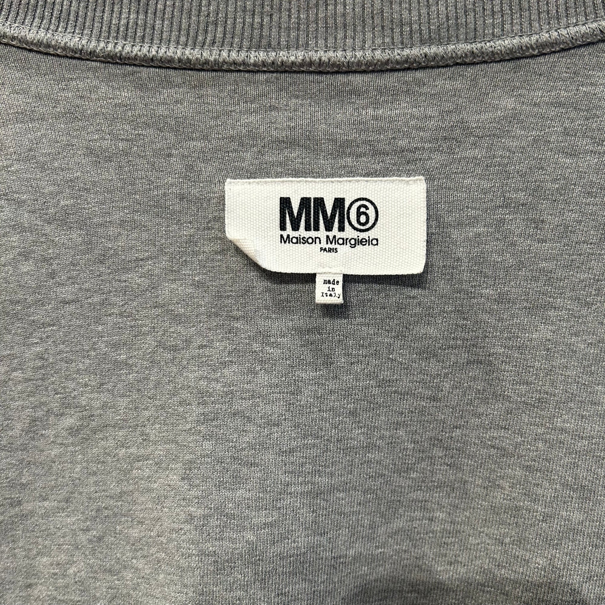 MAISON MARGIELA MM6 INSIDE OUT REVERSIBLE CREWNECK ‘GREY’