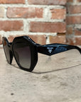 PRADA 16WS LARGE FRAME SUNGLASSES ‘BLACK’