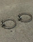 MAISON MARGIELA .925 HOOP EARRINGS ‘TARNISHED SILVER’