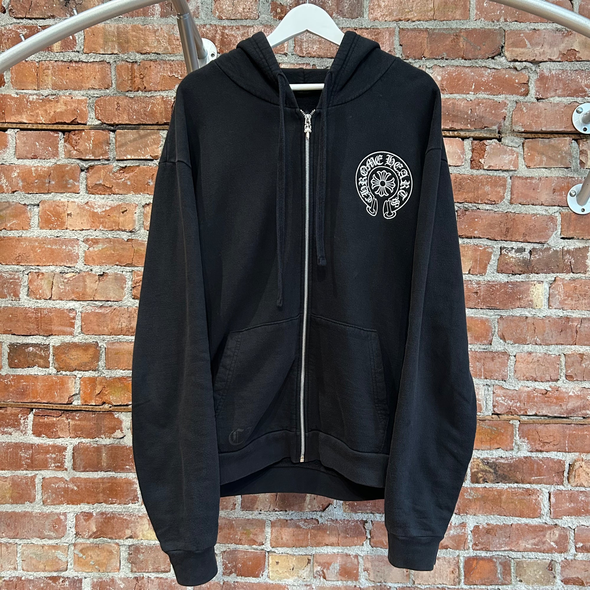 CHROME HEARTS LA EXCLUSIVE HORSESHOE ZIP HOODIE ‘BLACK’