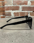 BALENCIAGA LOGO ARM SUNGLASSES ‘BLACK’