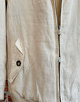LORO PIANA 90S VINTAGE STORM SYSTEM HARRINGTON JACKET ‘CREAM’