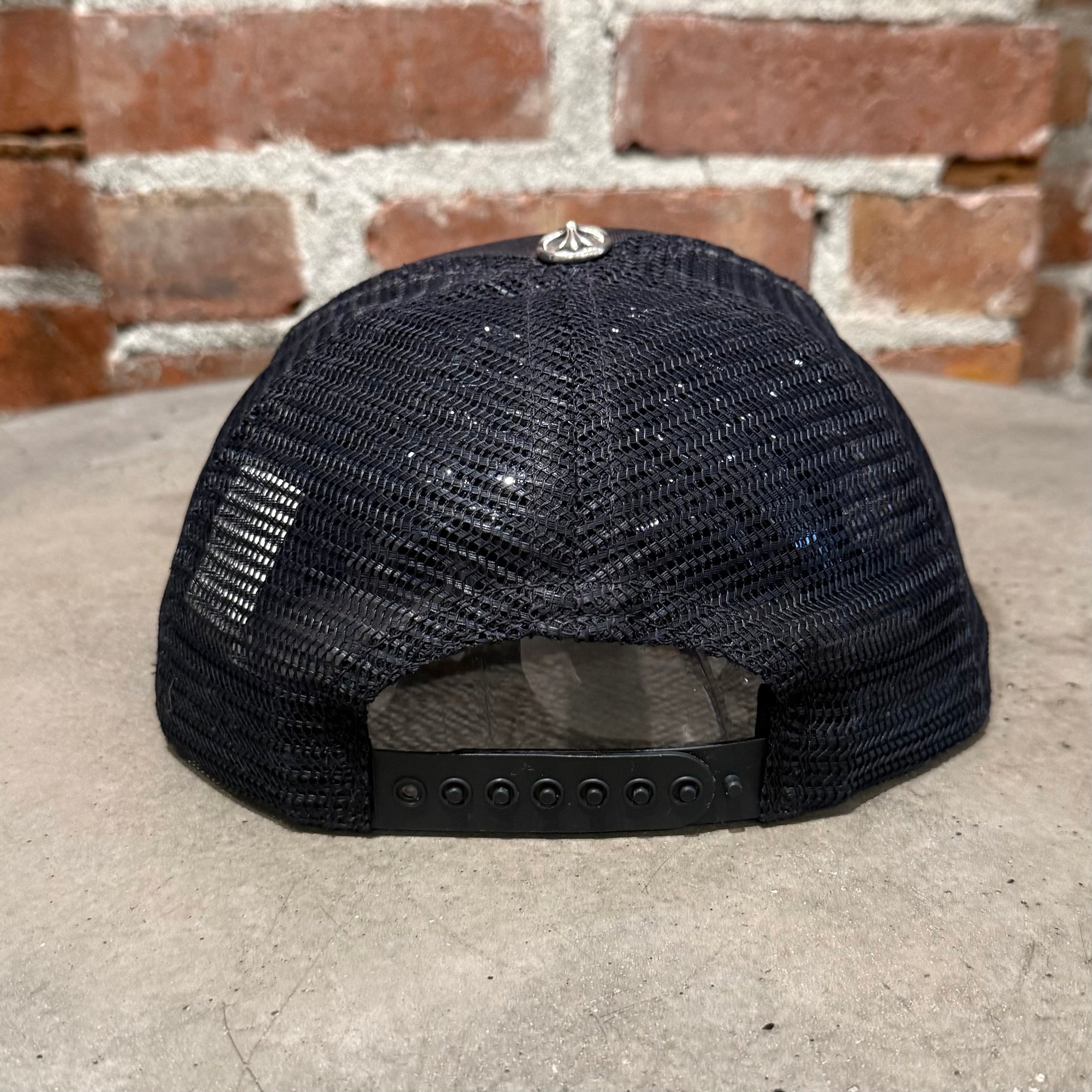 CHROME HEARTS VINTAGE HOLLYWOOD TRUCKER HAT ‘BLACK’