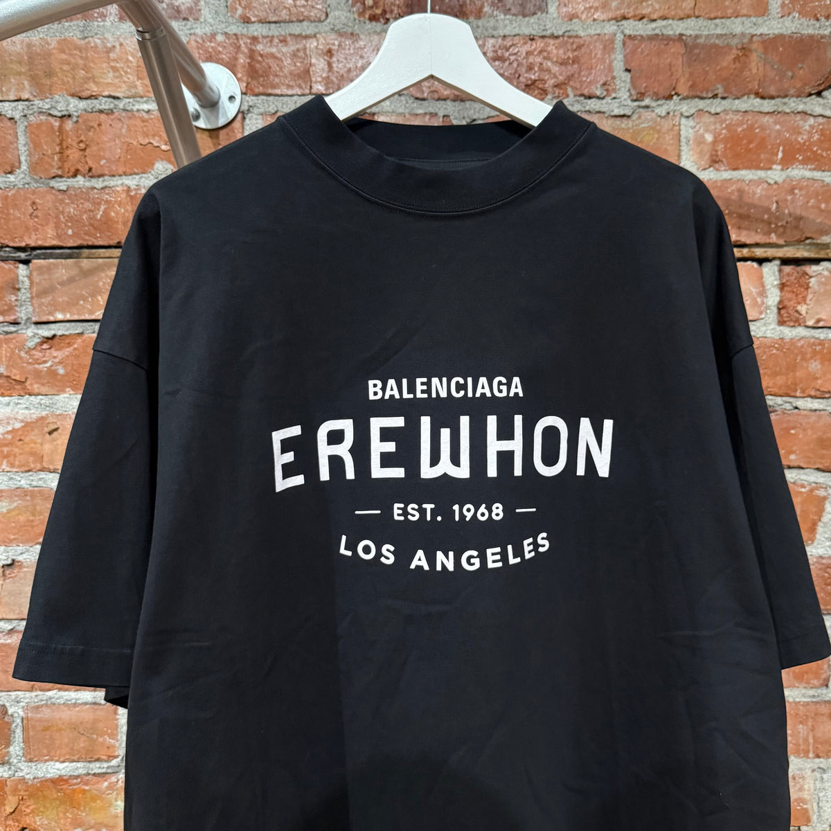 BALENCIAGA PRE-FALL 24 EREWHON OVERSIZED TEE ‘BLACK’