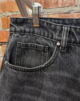 BASKETCASE WIDE BAGGY DENIM SHORTS ‘BLACK’