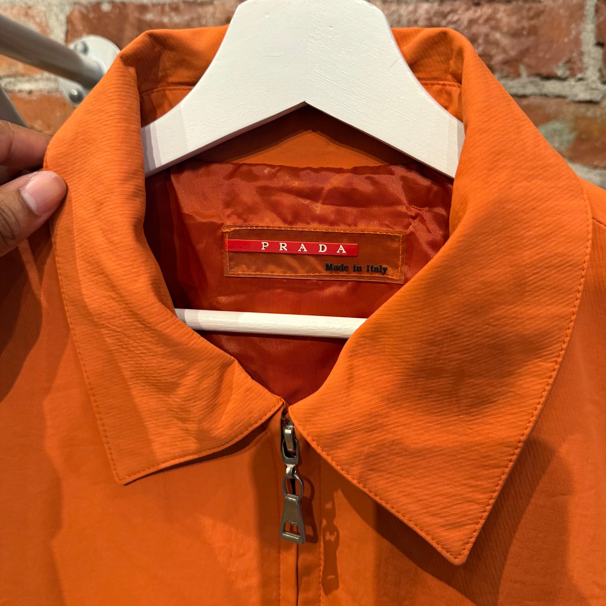 PRADA SPORT ARCHIVE ZIP BLOUSON JACKET ‘ORANGE’