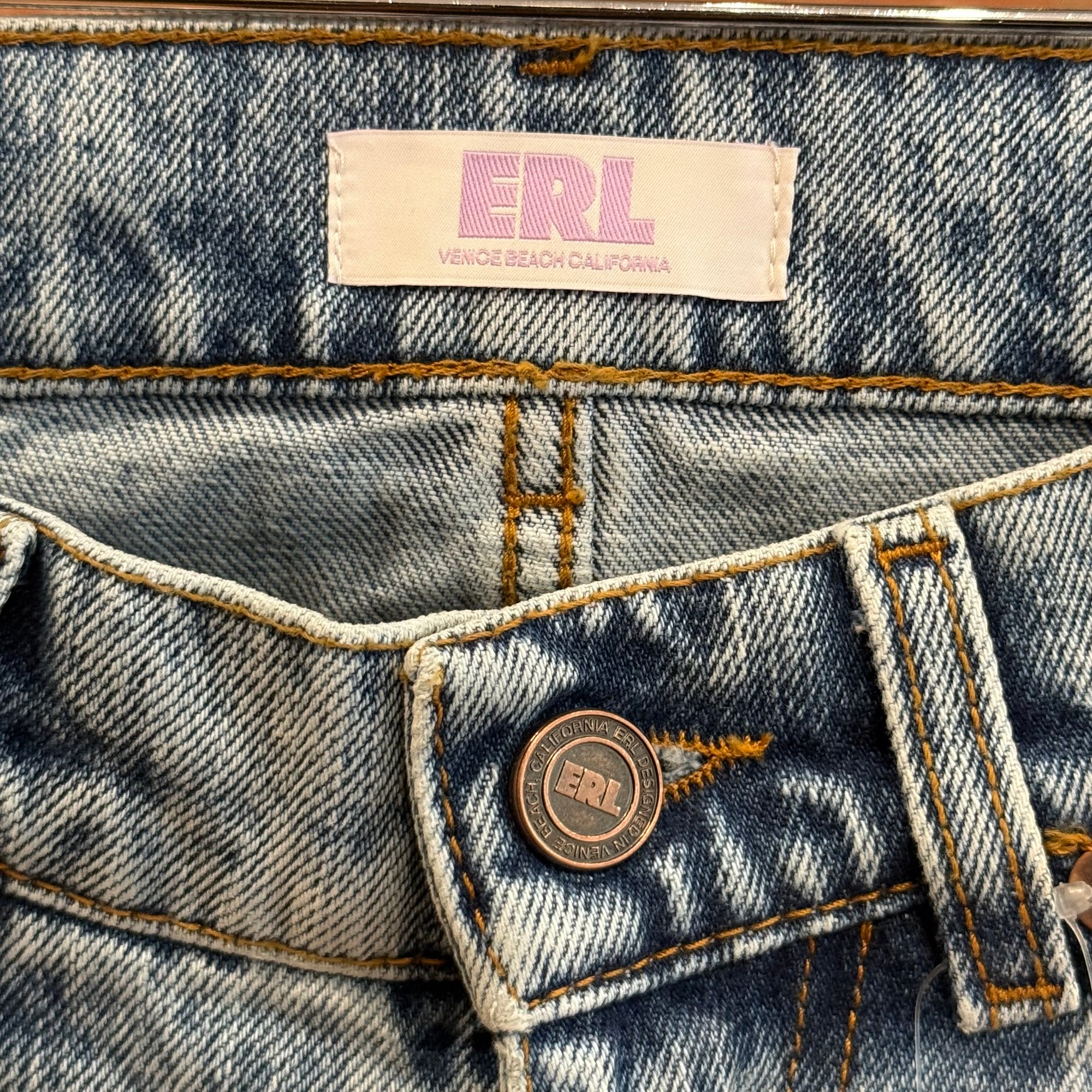 ERL PATCHWORK STARS FLARED DENIM ‘BLUE’