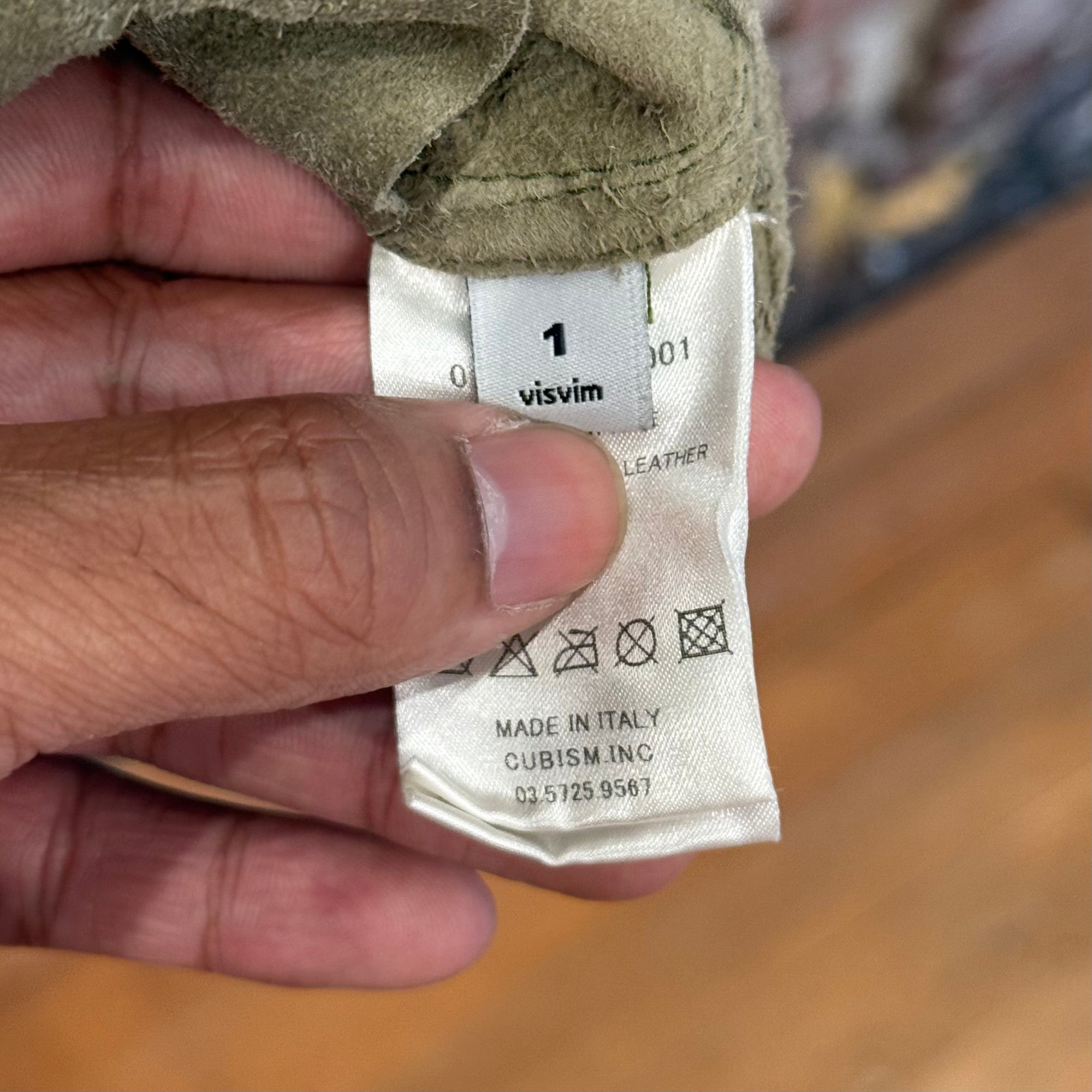 VISVIM IT ELK SUEDE TYPE 2 JACKET ‘GREEN’