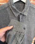 HAIDER ACKERMANN WOOL HOUNDSTOOTH SHIRT ‘GREY’