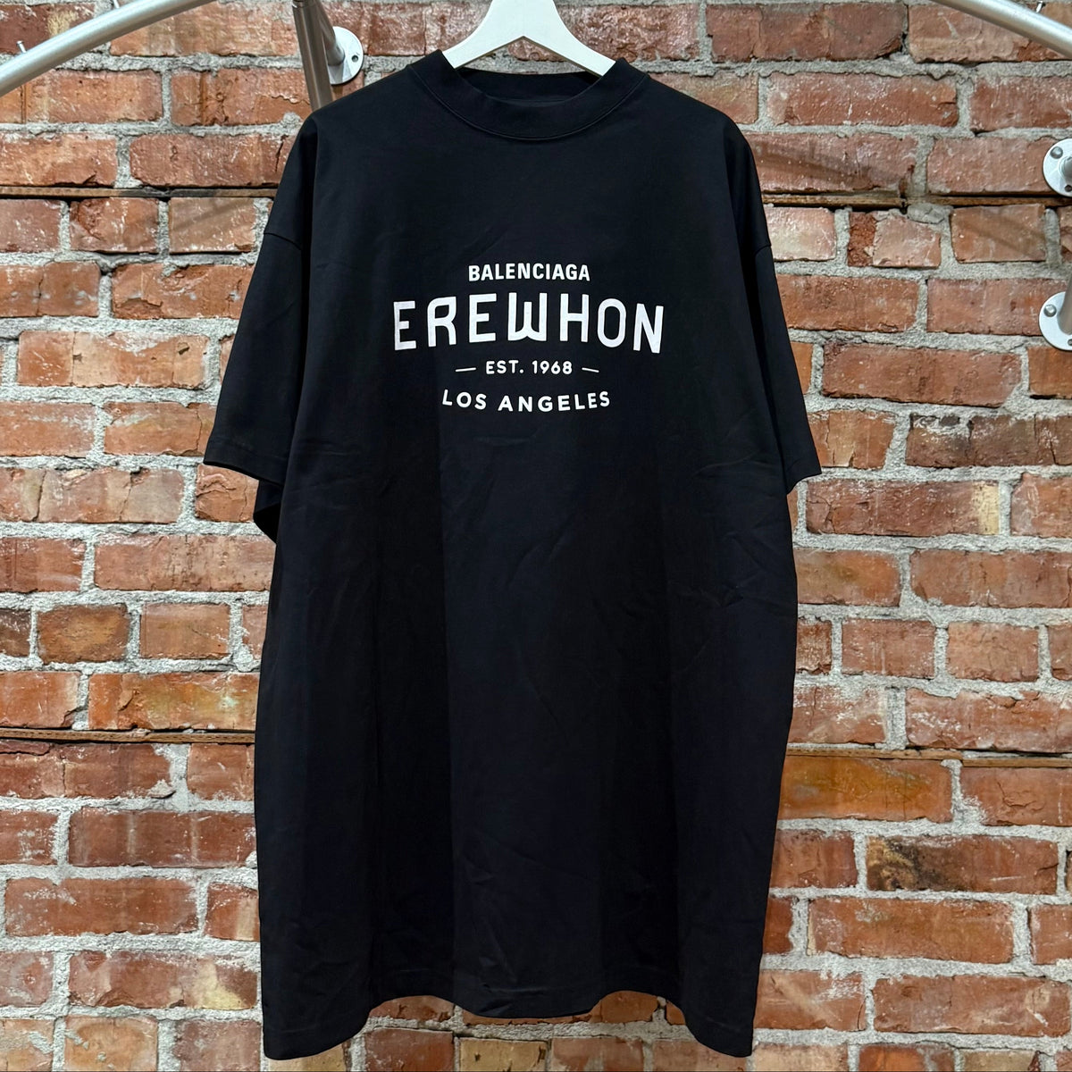 BALENCIAGA PRE-FALL 24 EREWHON OVERSIZED TEE ‘BLACK’