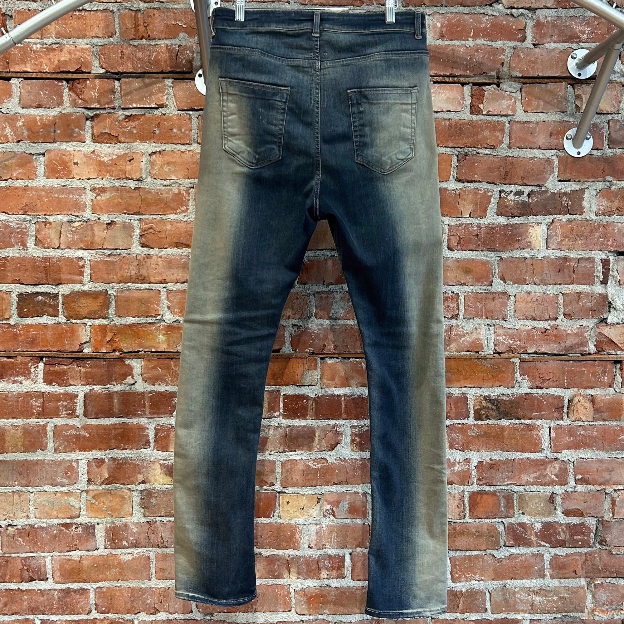 RICK OWENS DRKSHW MINERAL PEARL DEGRADE DETROIT DENIM ‘BLUE’