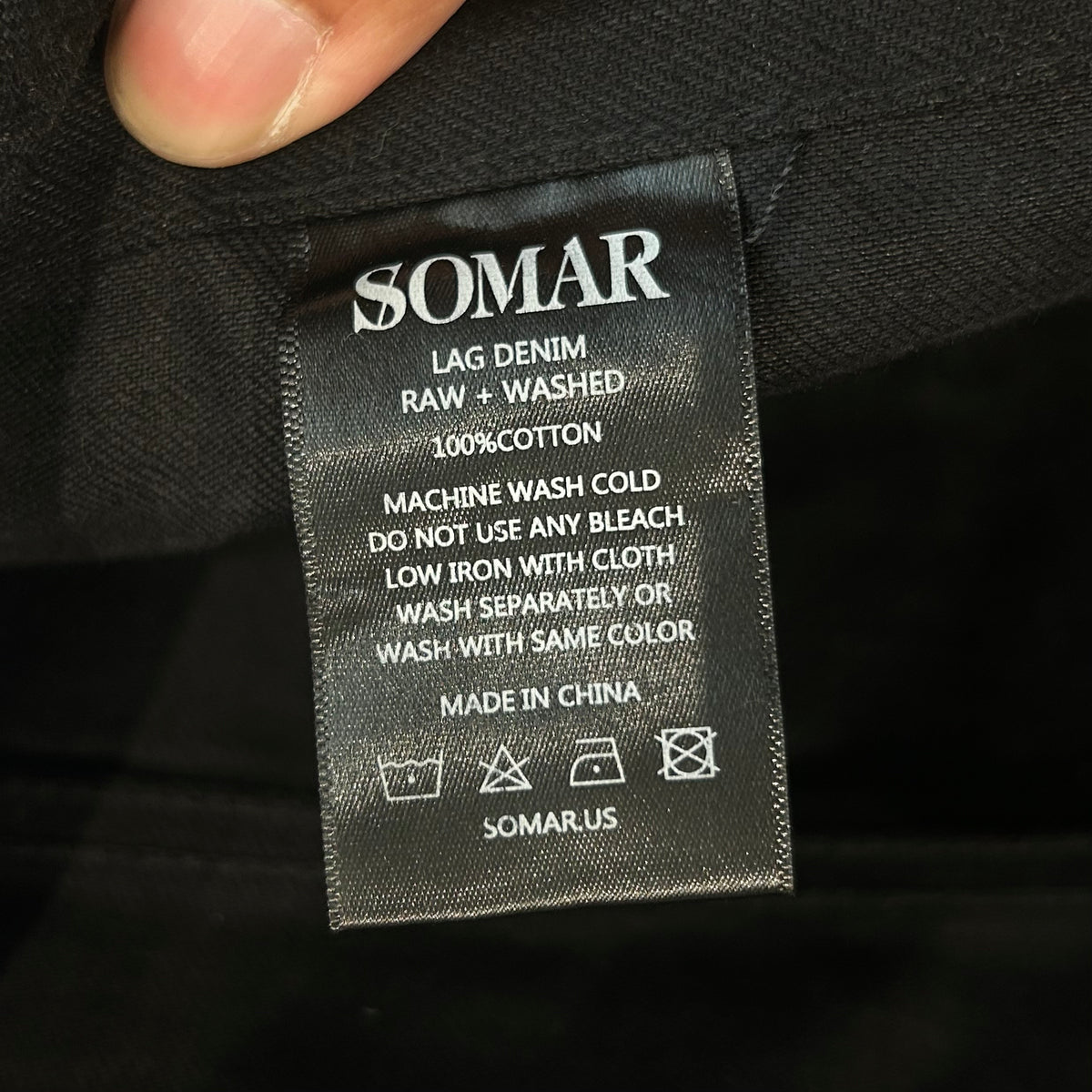 SOMAR LAG DENIM JEANS ‘BLACK/SLATE’
