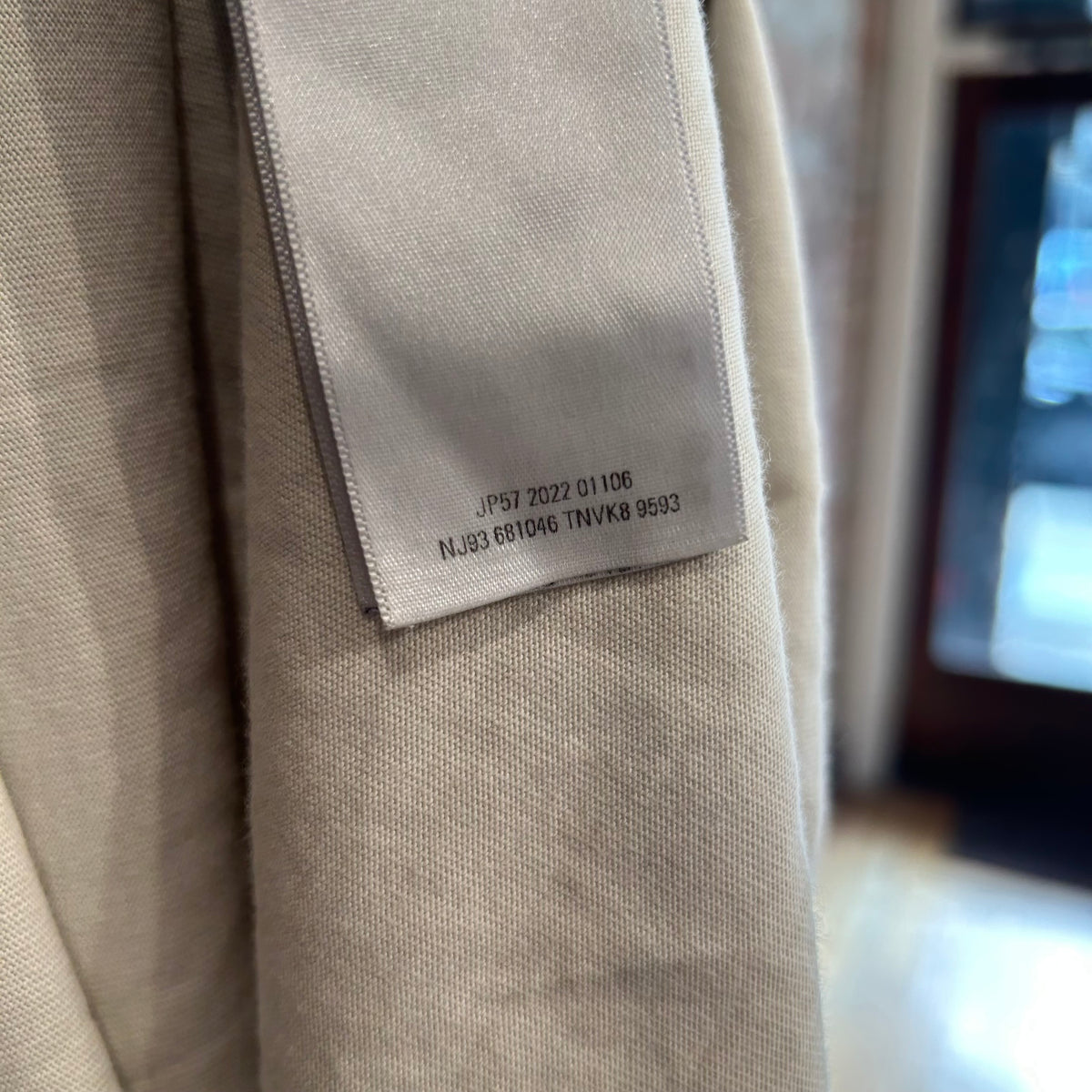 BALENCIAGA SS22 BB MAISON FONDEE LONGSLEEVE ‘CREAM/ORANGE’