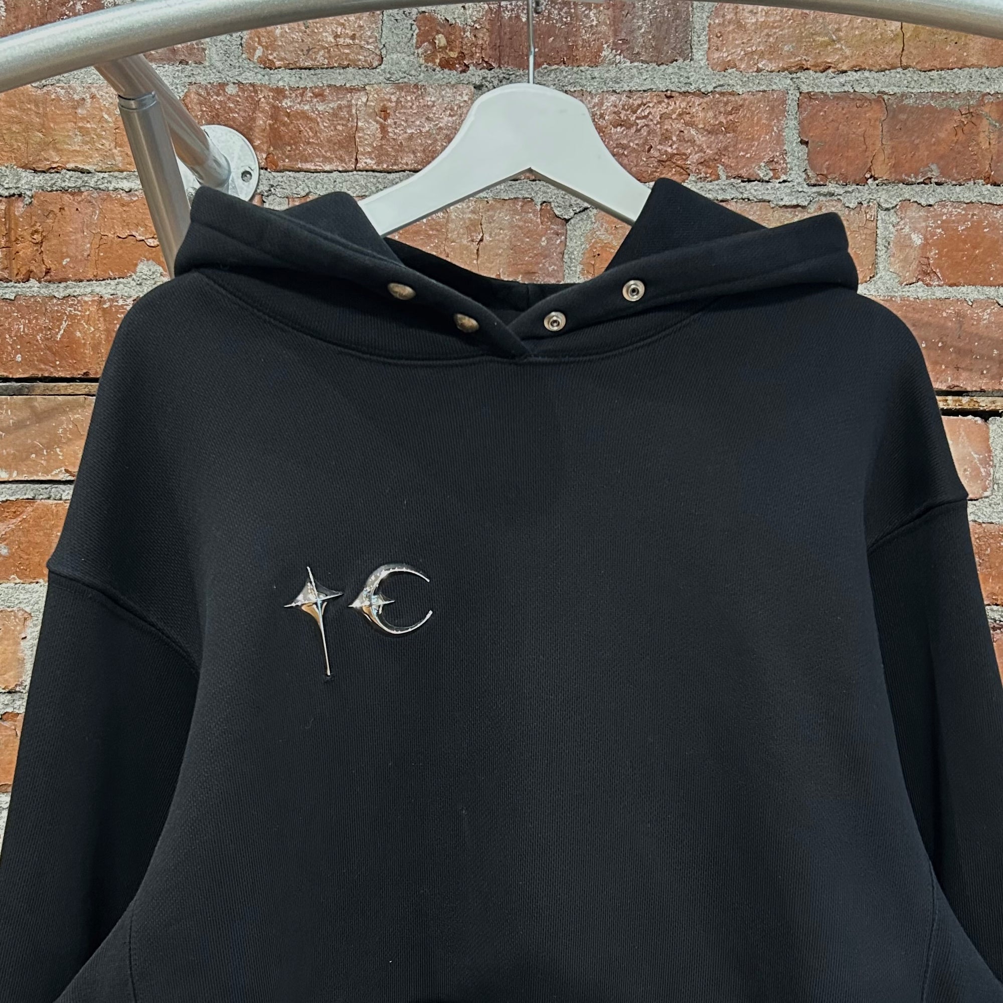 THUG CLUB STUDDED PULLOVER HOODIE ‘BLACK’
