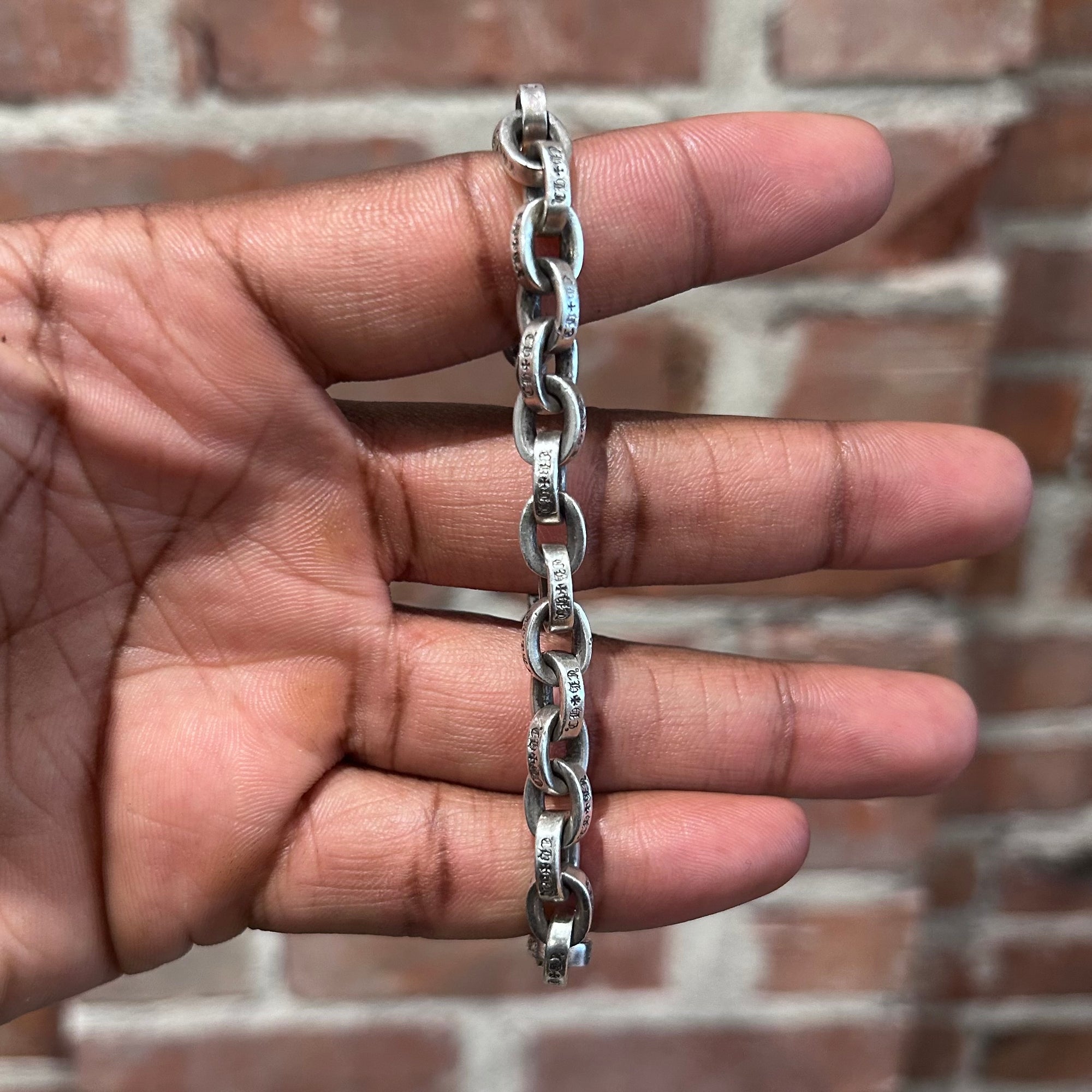 CHROME HEARTS LARGE PAPER CHAIN BRACELET ‘SILVER’