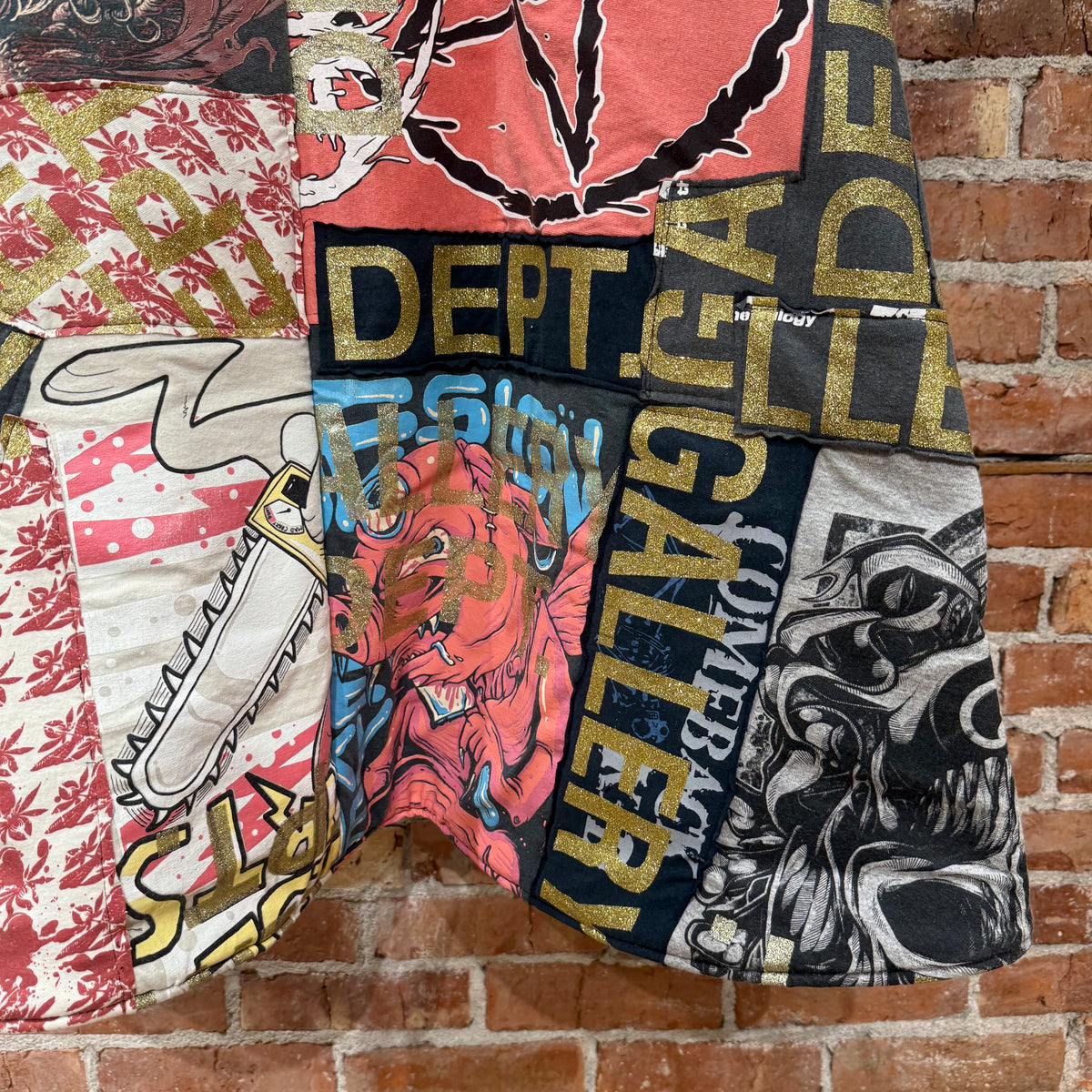 GALLERY DEPT. DR OCT 1 OF 1 PATCHWORK CAPE ‘MULTI’