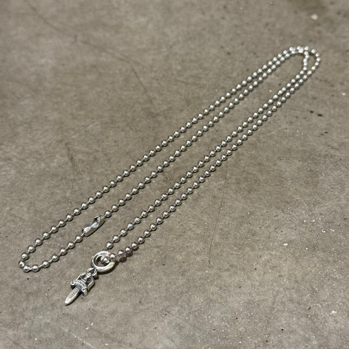 CHROME HEARTS DAGGER CHARM NECKLACE ‘SILVER’