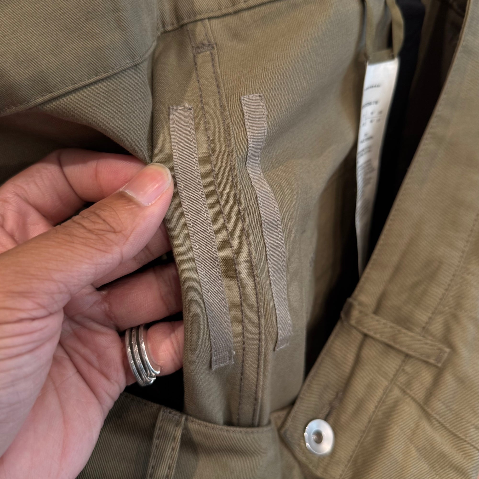 RICK OWENS DRKSHDW CARGO PANTS ‘PALE GREEN’